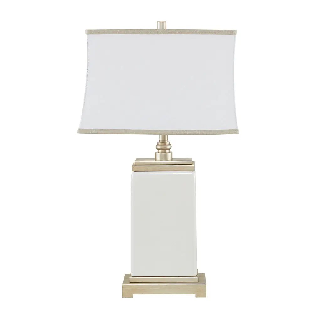 Rectangular Ceramic Table Lamp by HouseOfZazla
