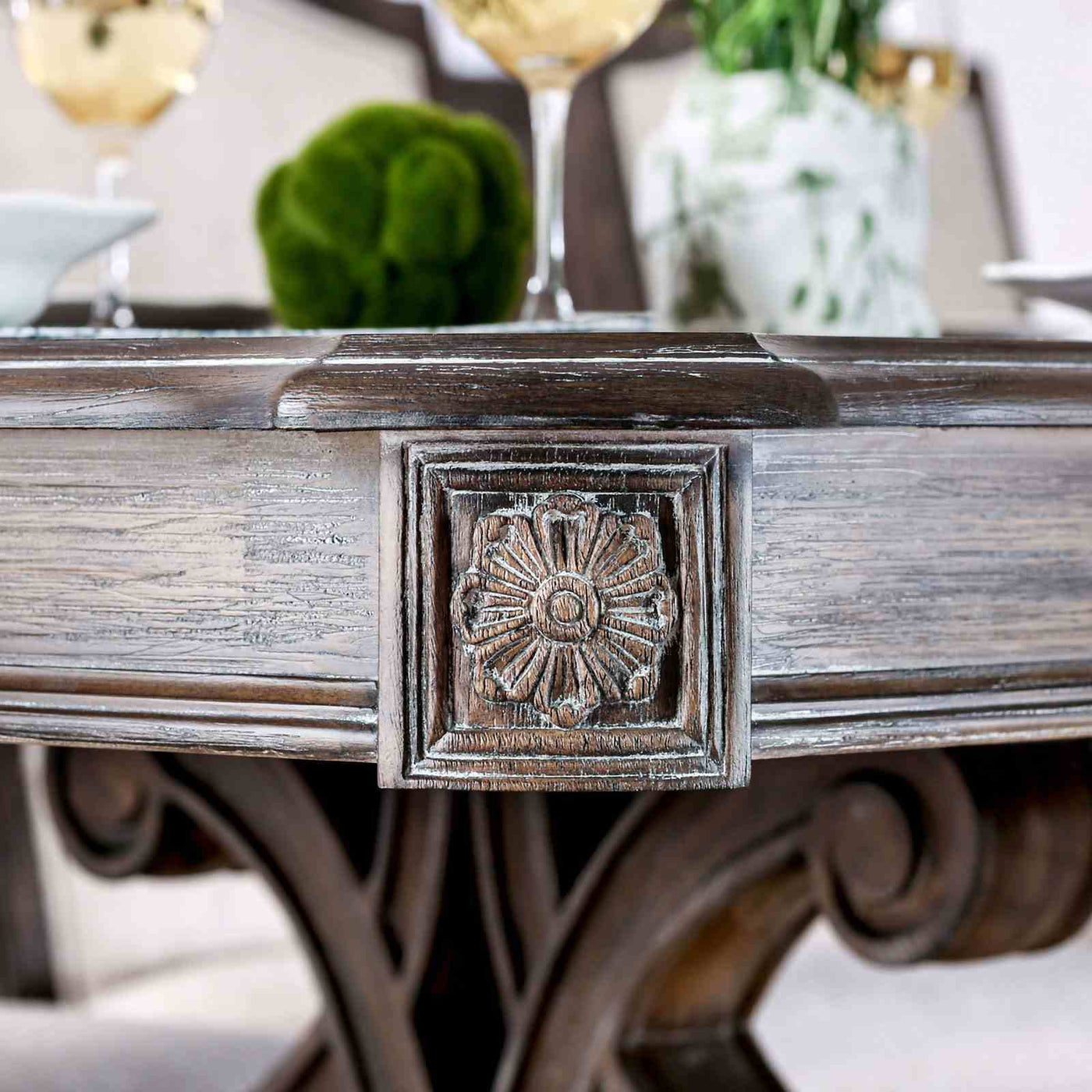Rustic Dining Set With Table And Upholstered Chairs by Unique Piece Furniture