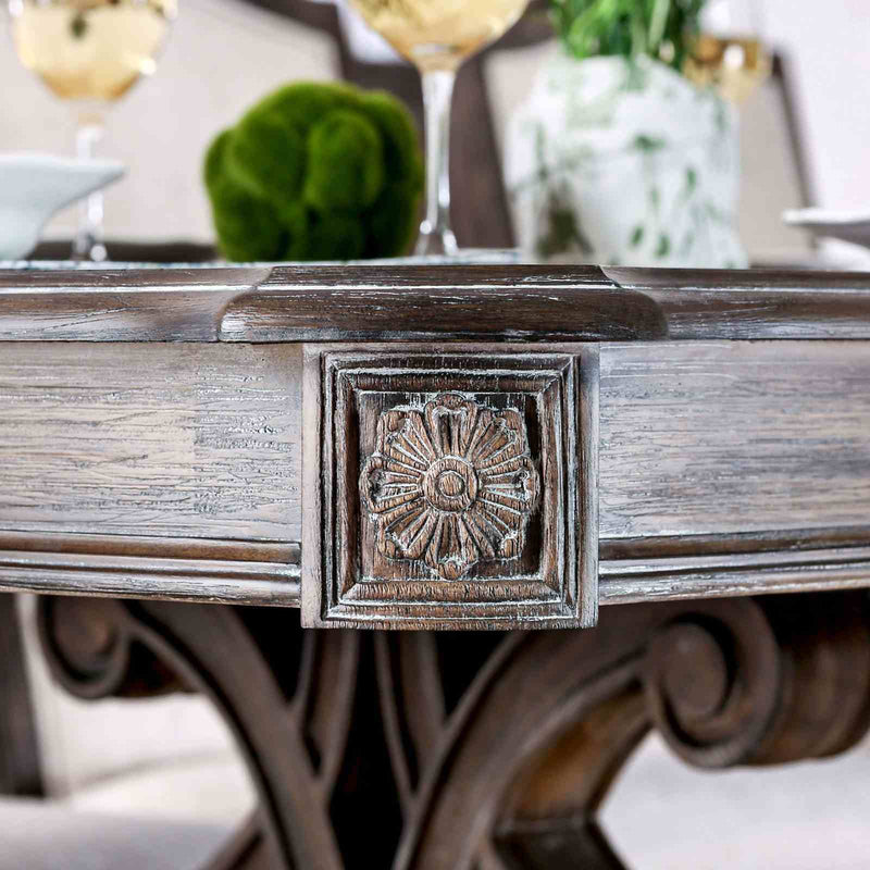 Rustic Dining Set With Table And Upholstered Chairs by Unique Piece Furniture