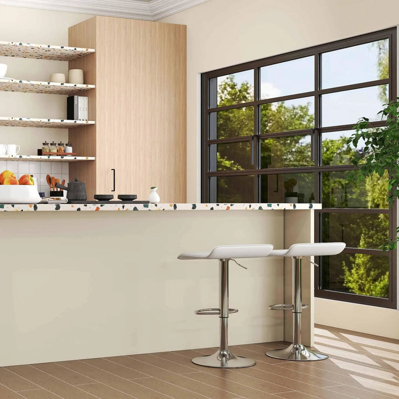 4-Piece Modern Dining Set with Chairs Bar Stools Dresser and Glass Dining Table by DirectDeals