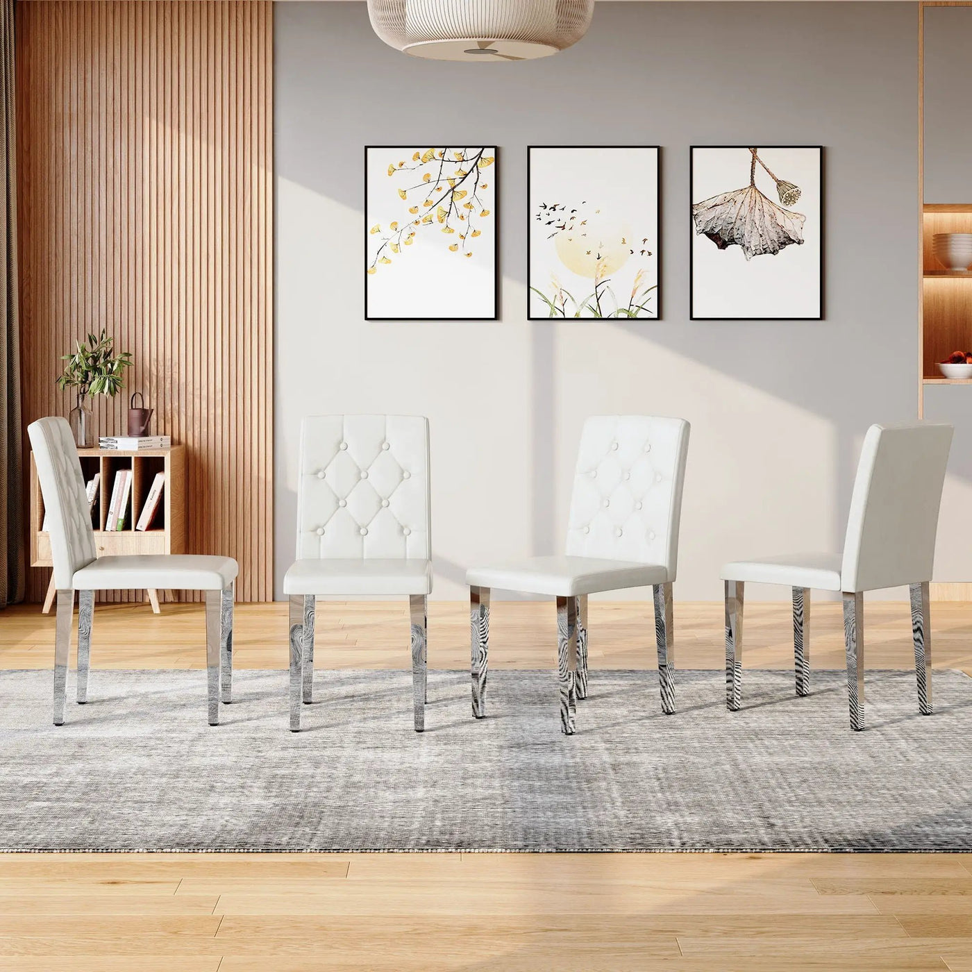 Dining Chairs With Ergonomic Buckle Backrest For Home by HouseOfZazla