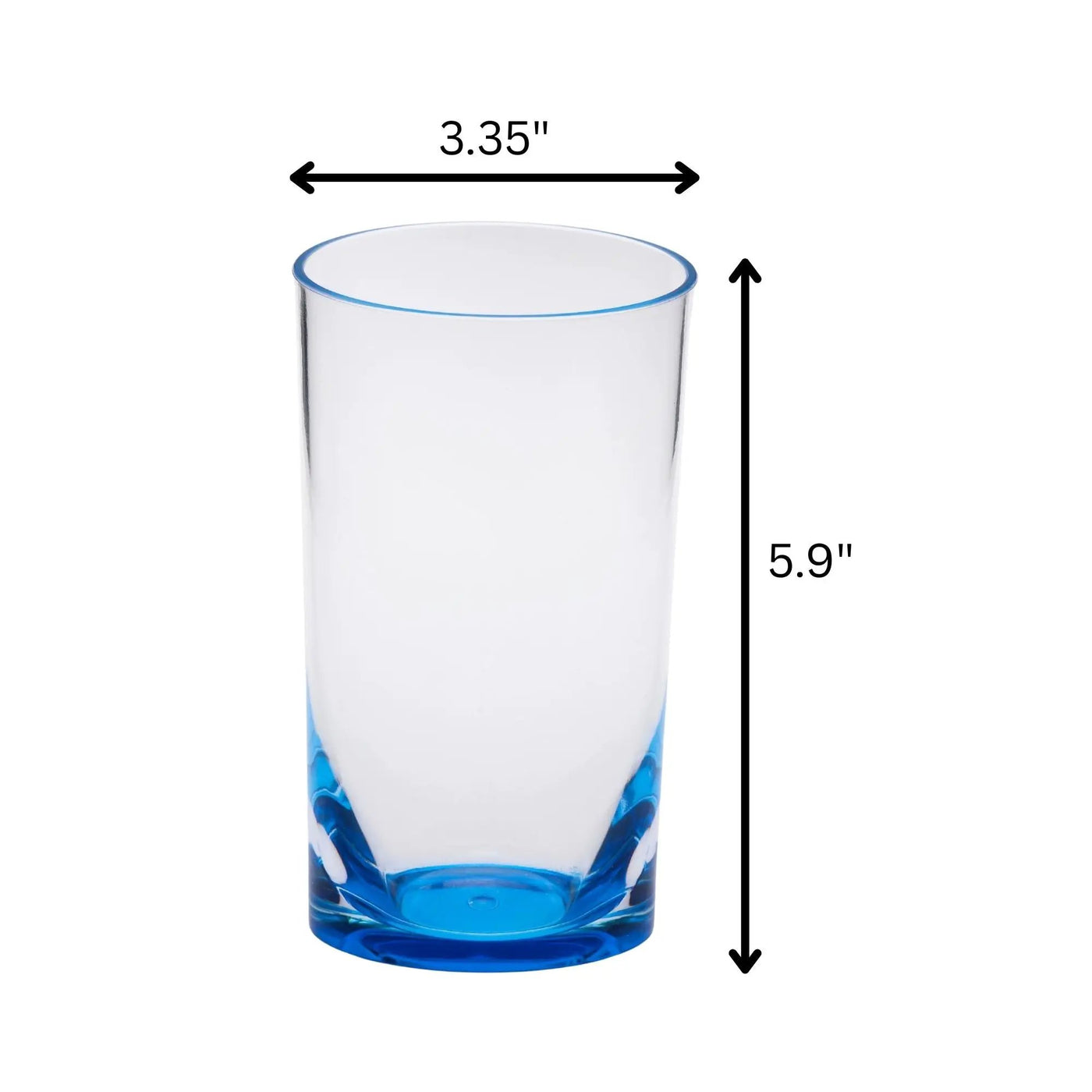 Leading Ware Oval Halo Acrylic Glasses Drinking Set by HouseOfZazla