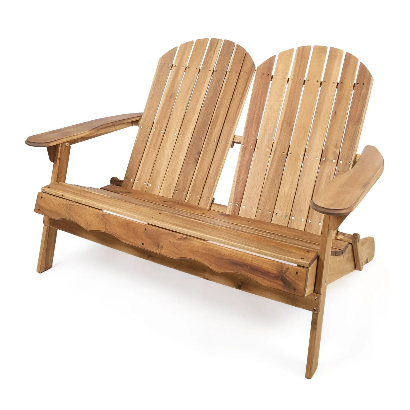 Outdoor Adirondack Rocking Loveseat With Hand Crafted Details by HouseOfZazla