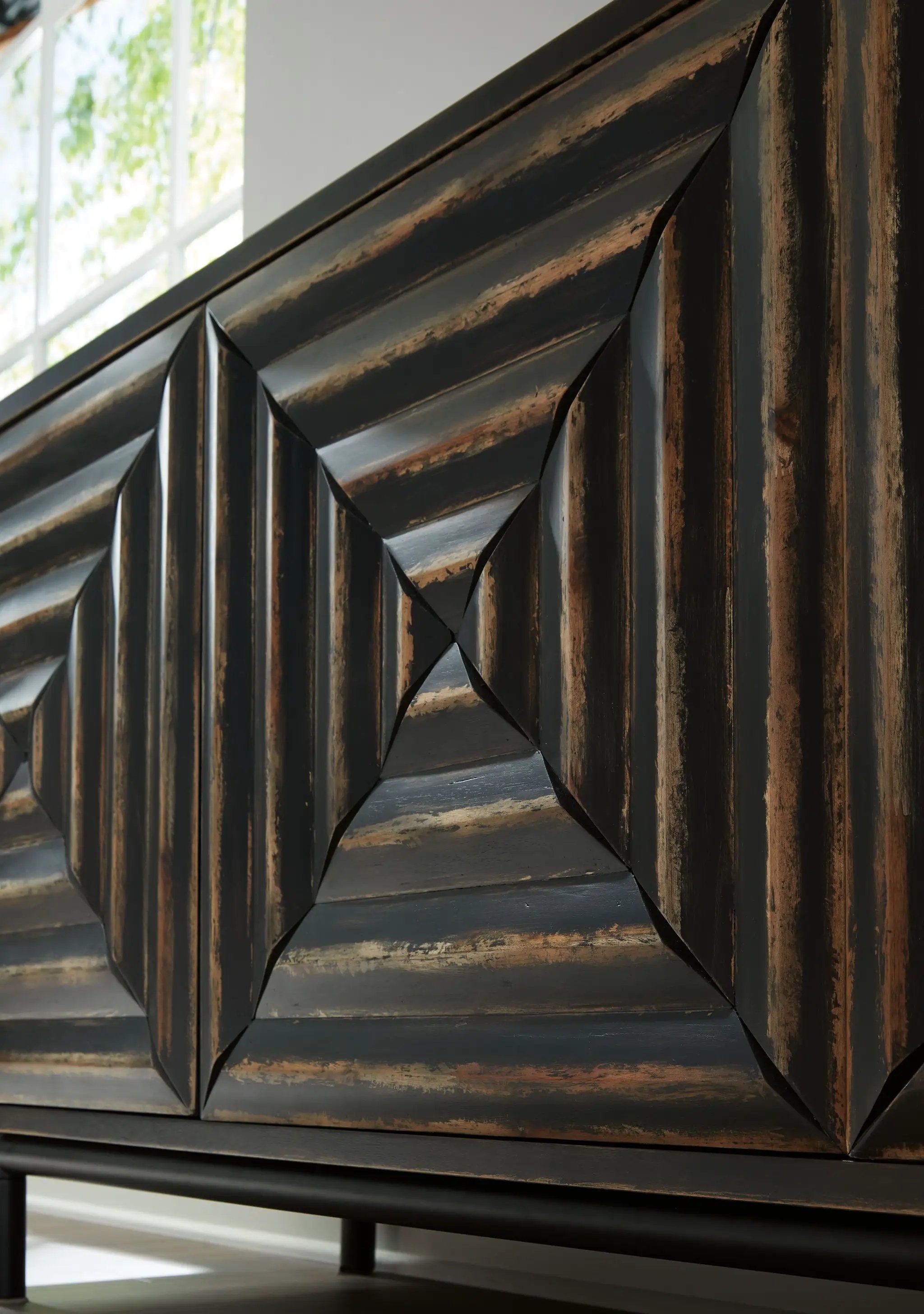 Fair Ridge - Accent Cabinet - Distressed Black by Unique Piece Furniture