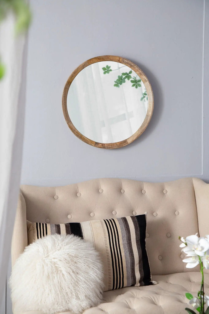 Transitional Decor Style Wall Mirror Decor With Frame For Bathroom by Unique Piece Furniture