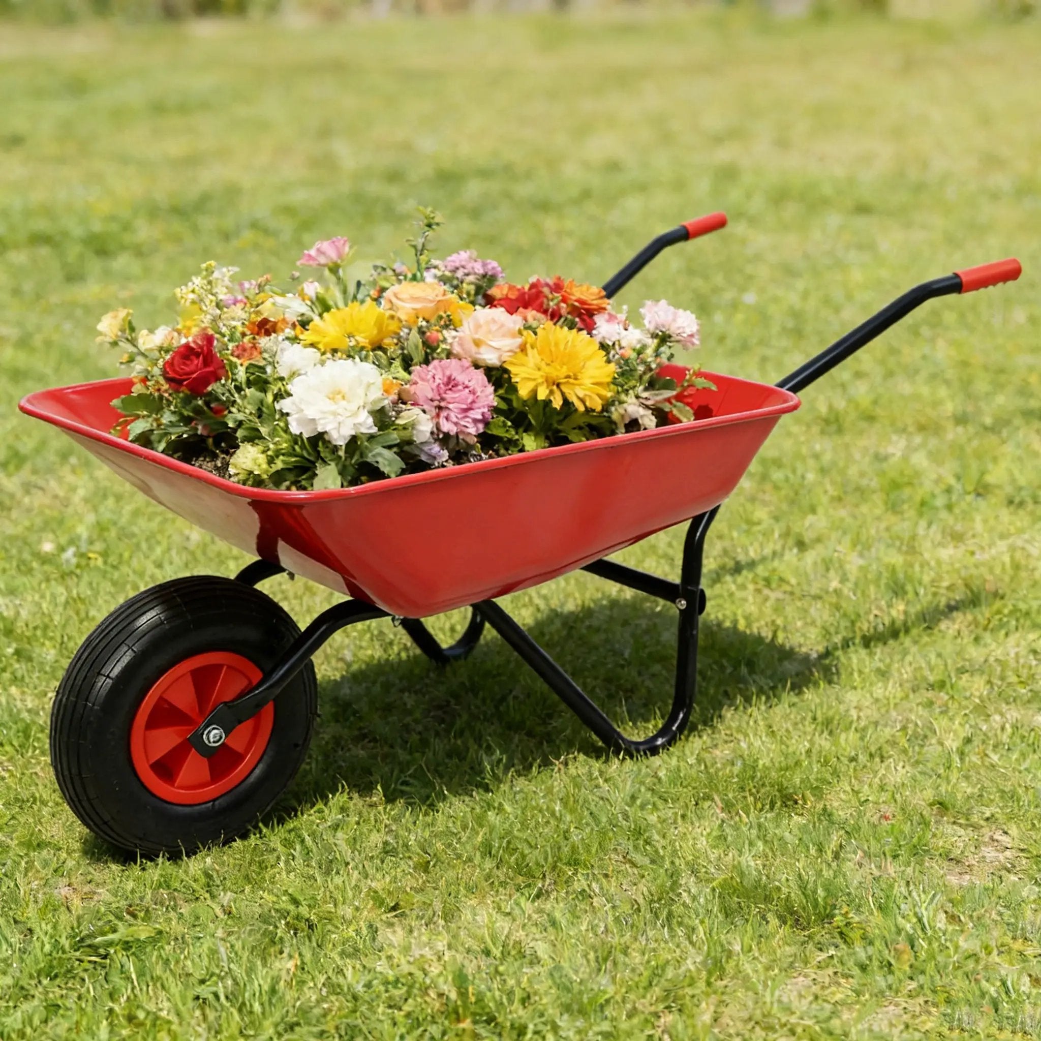 Steel Tray Wheel Barrow Trolley by HouseOfZazla