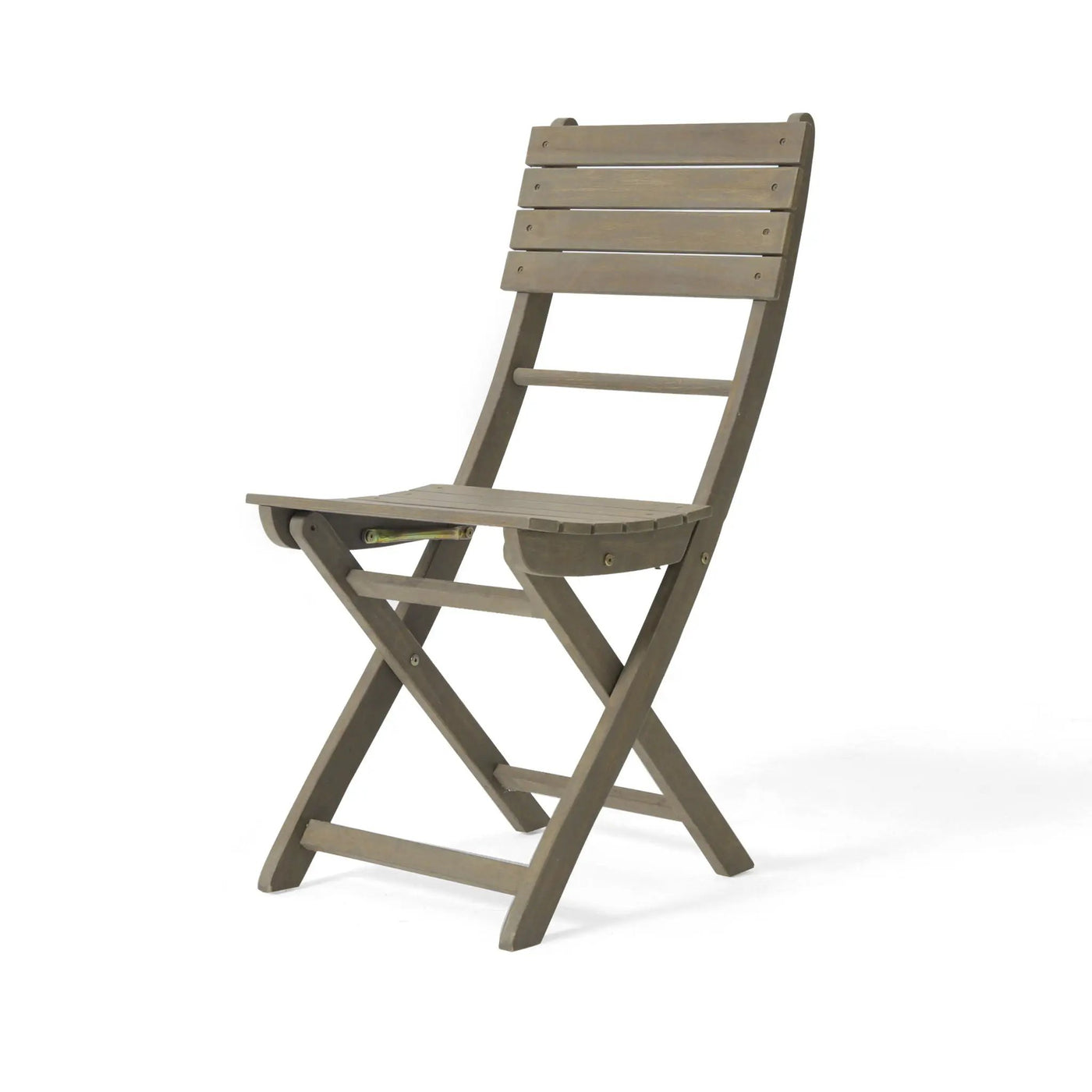 Outdoor Foldable Wood Dining Chair With Slat Design (Set of 2) by HouseOfZazla