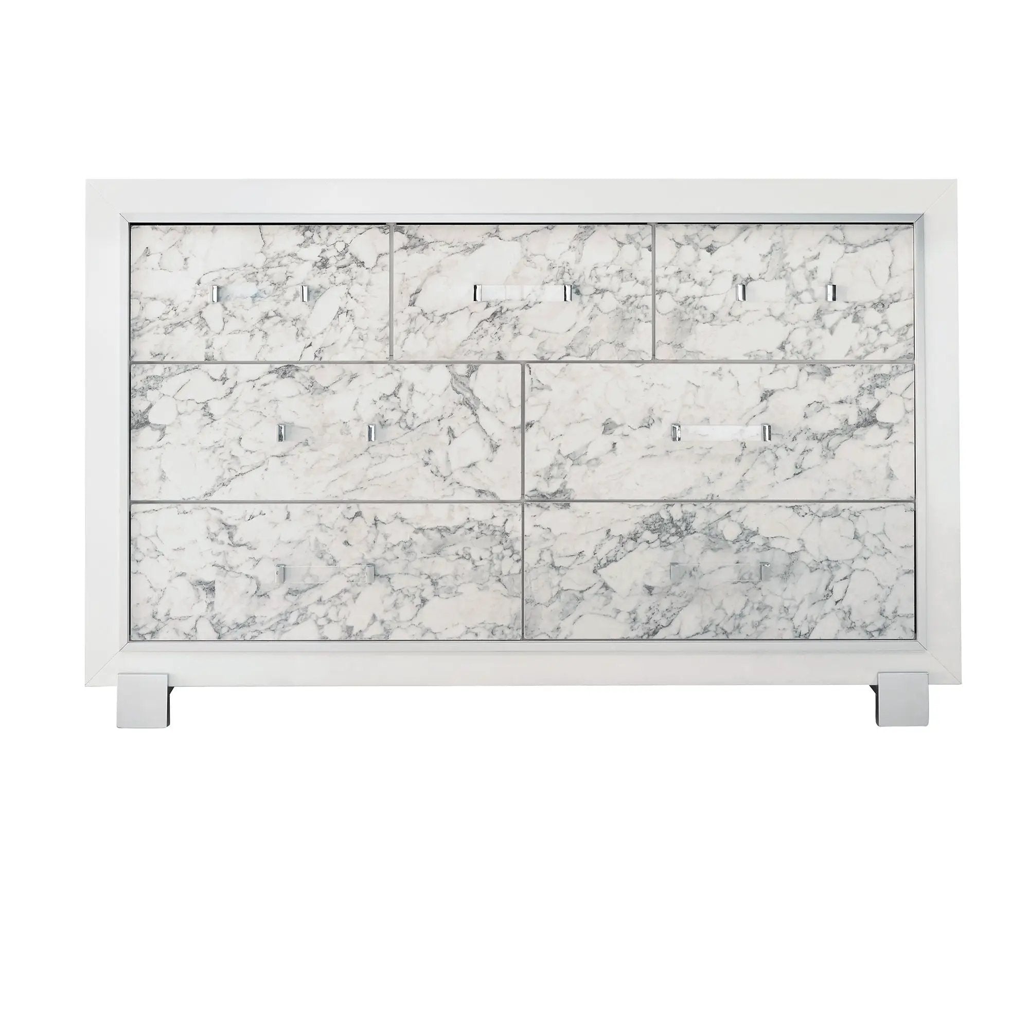 Skye - Marble Dresser - White by Unique Piece Furniture