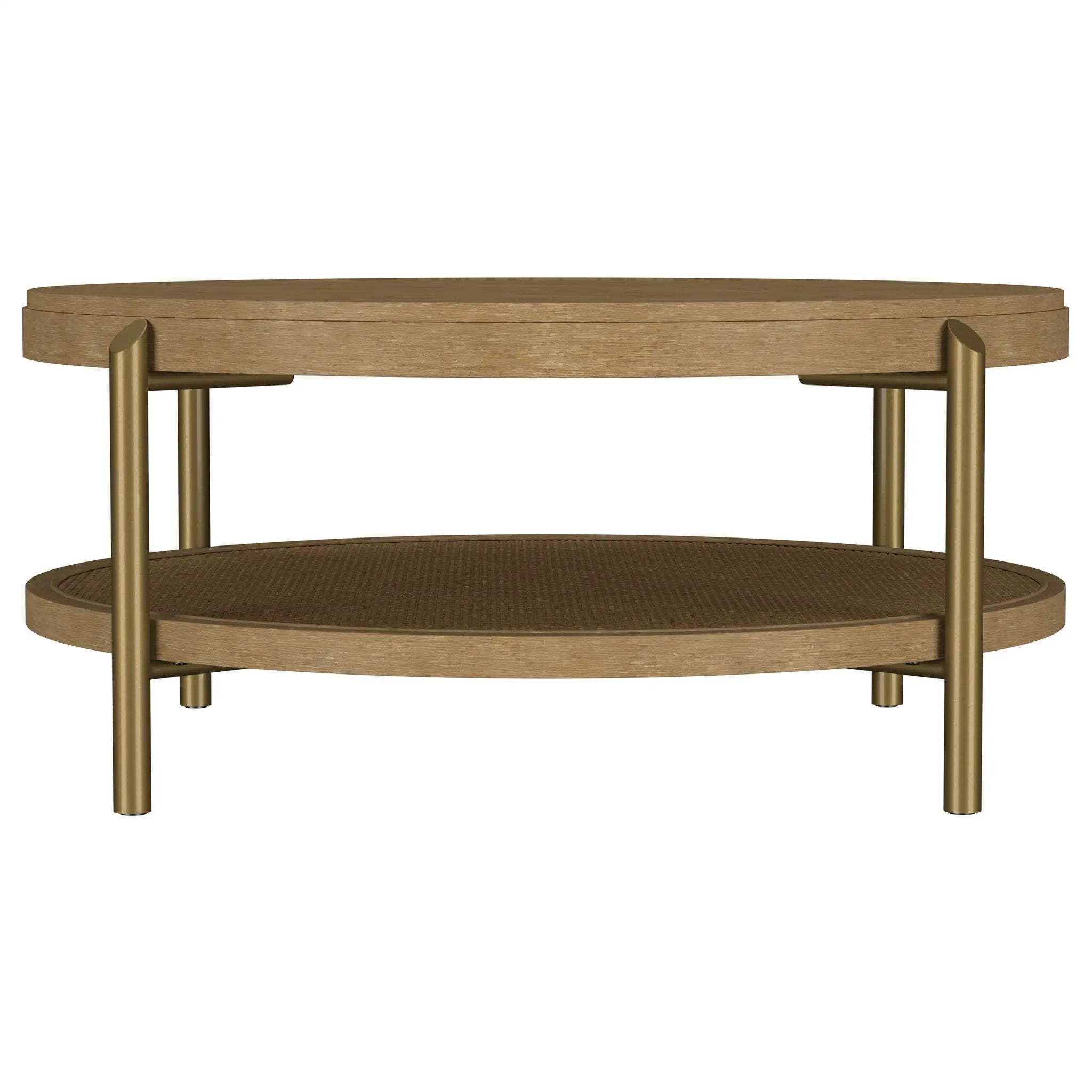 Benson - Round Table With Storage Shelf