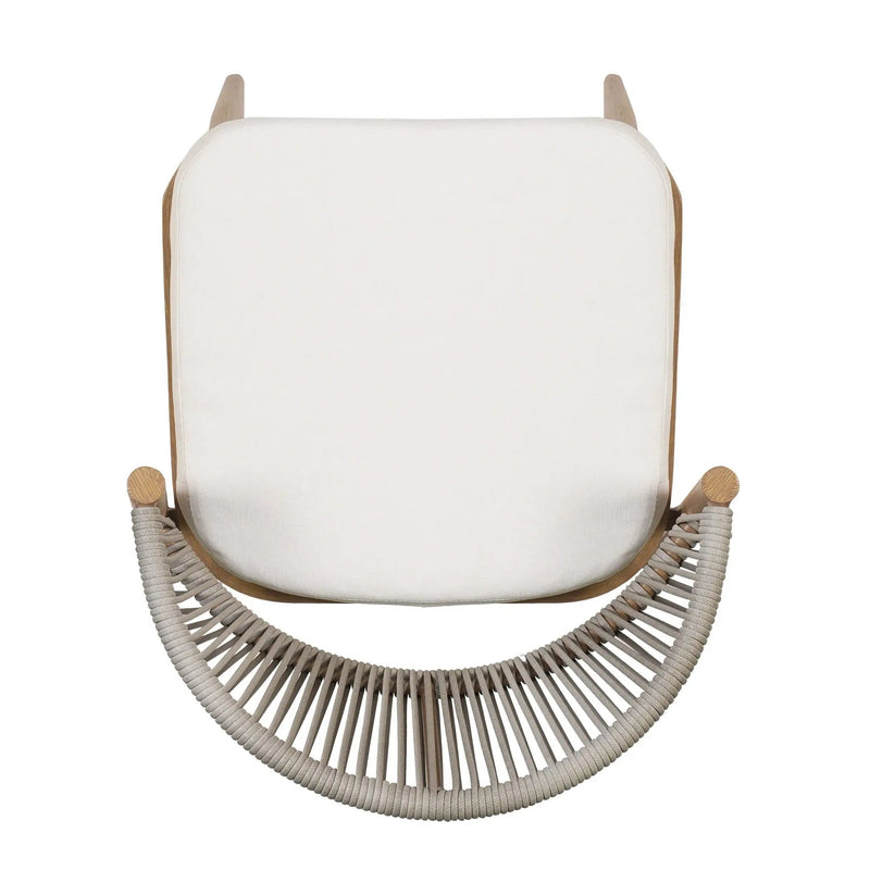 Outdoor Bar Height Metal Frame Counter Stools with Scallop-Shaped Backrest & Water-Resistant Cushions by HouseOfZazla