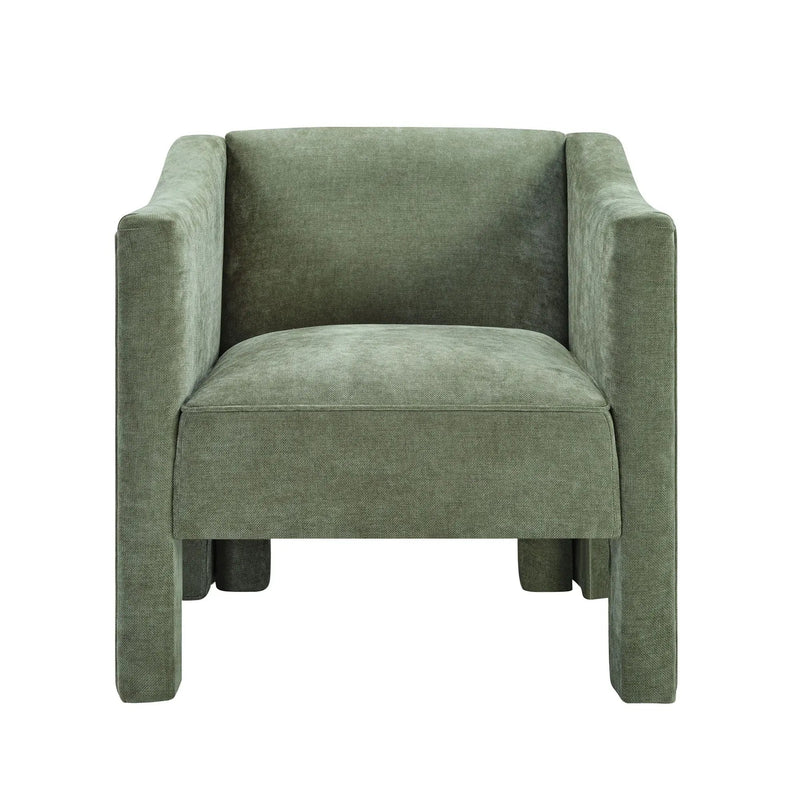 Barrel Accent Chair With Enclosed Arms by Unique Piece Furniture