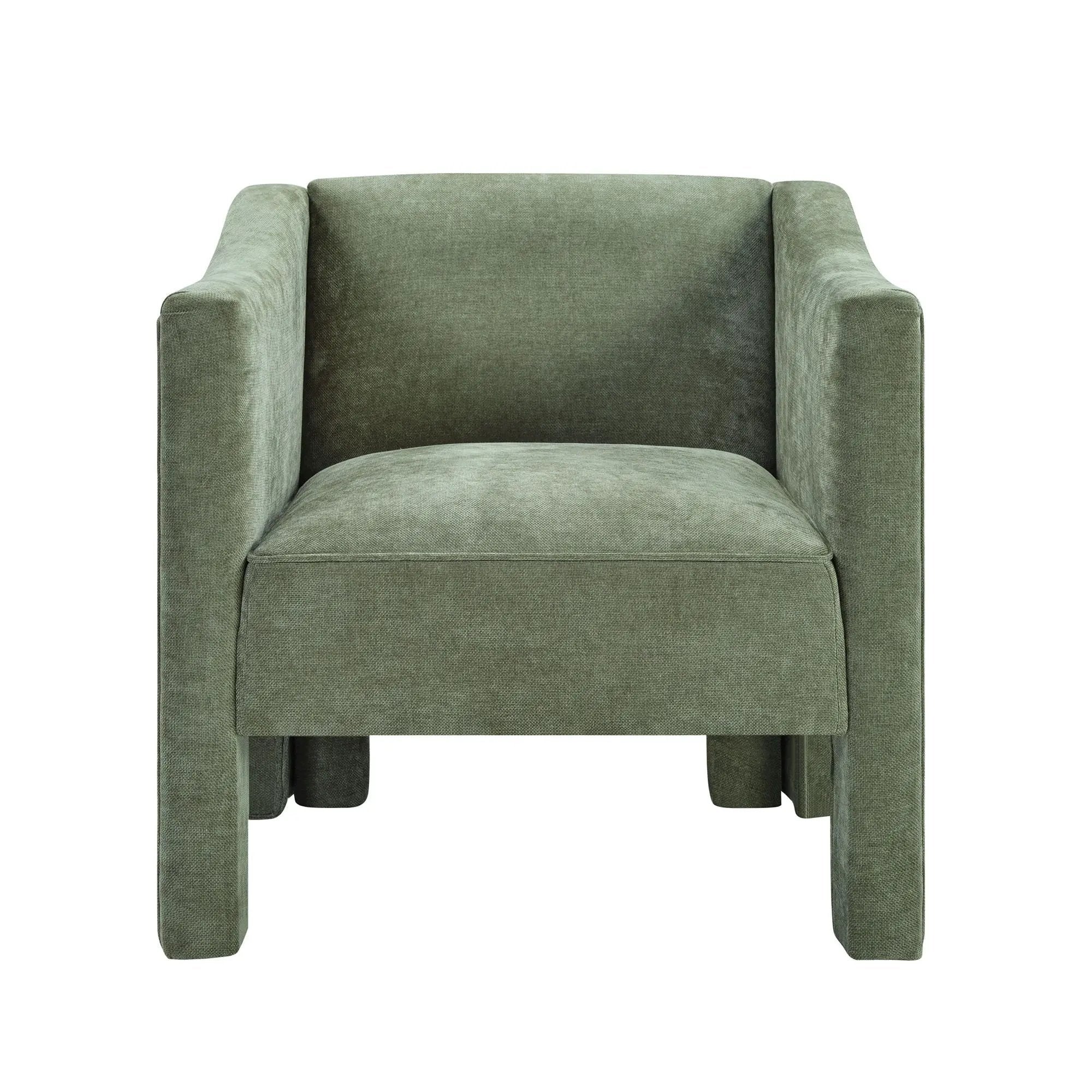 Barrel Accent Chair With Enclosed Arms by HouseOfZazla