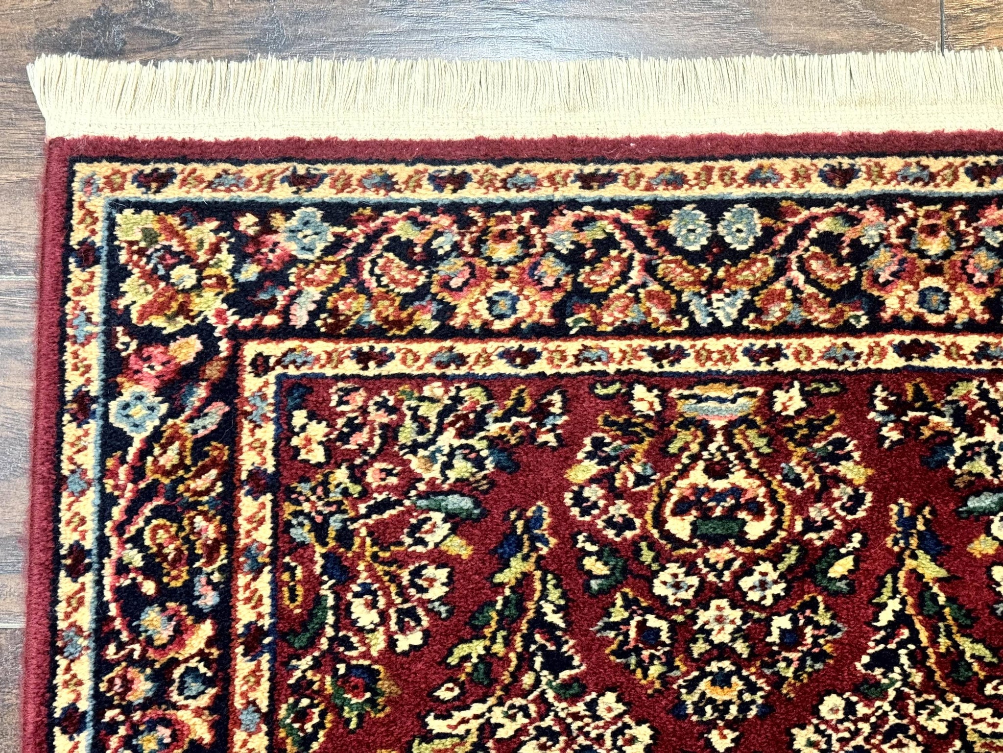 Karastan Runner Rug 2.6 x 8.6, Red Sarouk #785, Original 700 Series, Wool Karastan Runner Rug, Rare by Jewel Rugs
