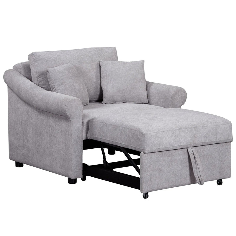 Convertible Sleeper Chair With Adjustable Backrest by HouseOfZazla