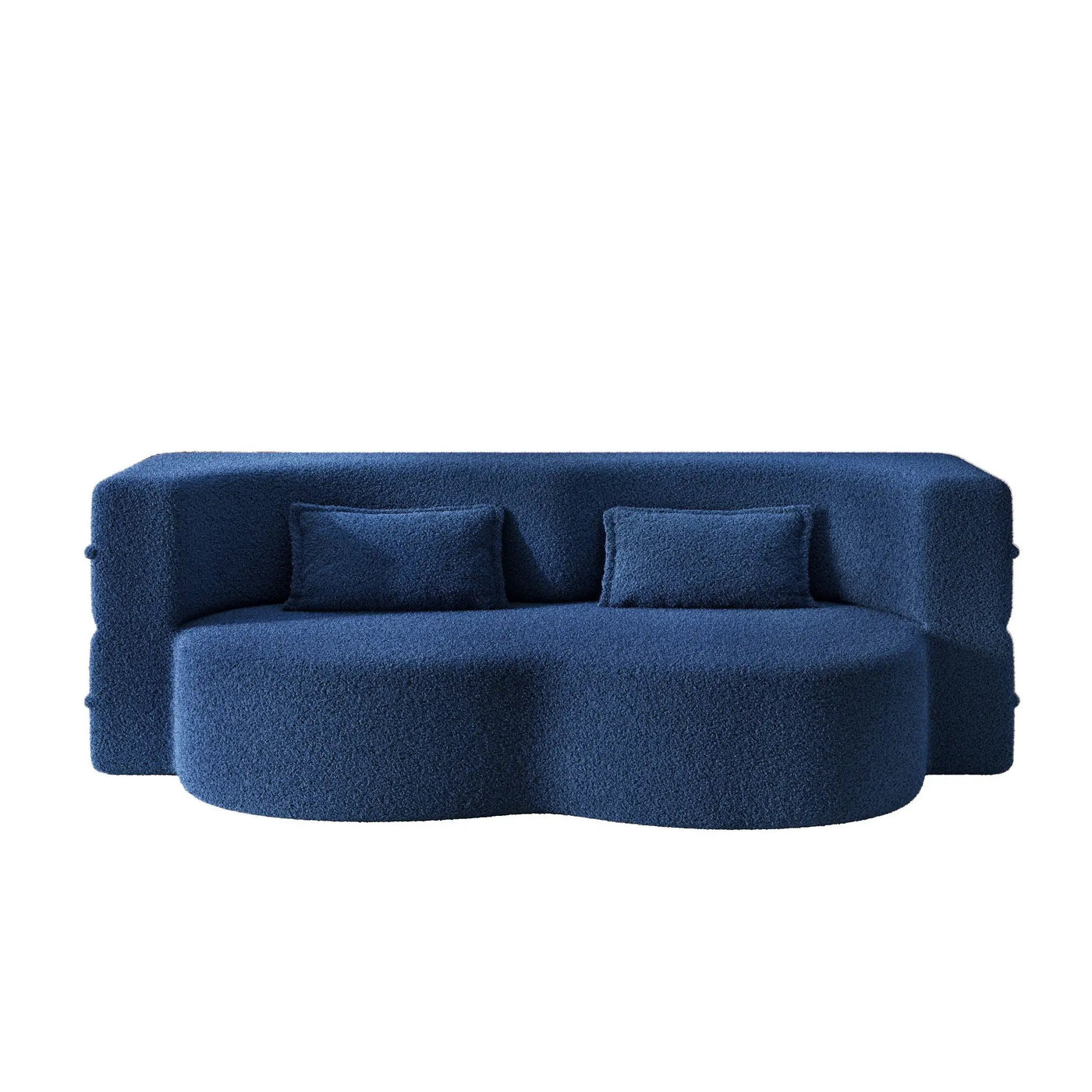 Modern Floor Sleeper Sofa Bed With 2 Pillows, Convertible Twin Size Folding Mattress For Living Room by HouseOfZazla