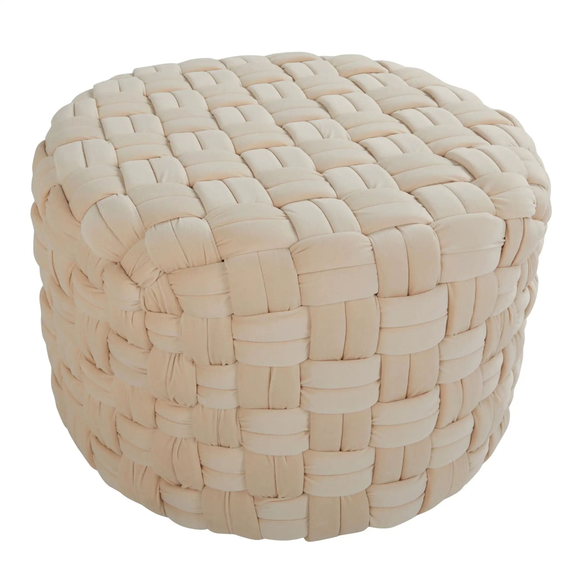 Braided - Versatile Round Ottoman by Unique Piece Furniture