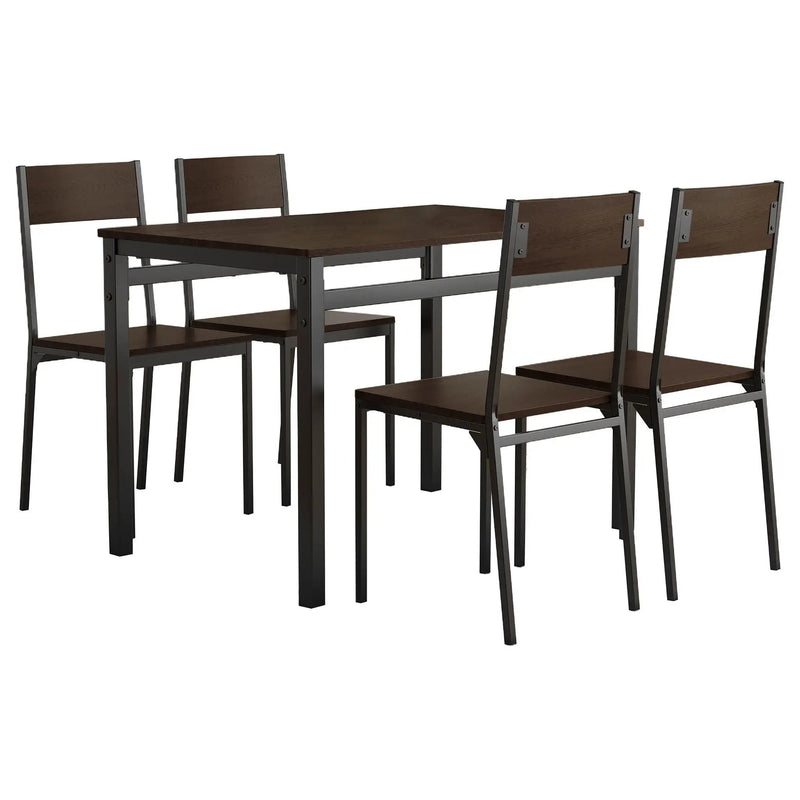 5 Piece Dining Set - Black by HouseOfZazla