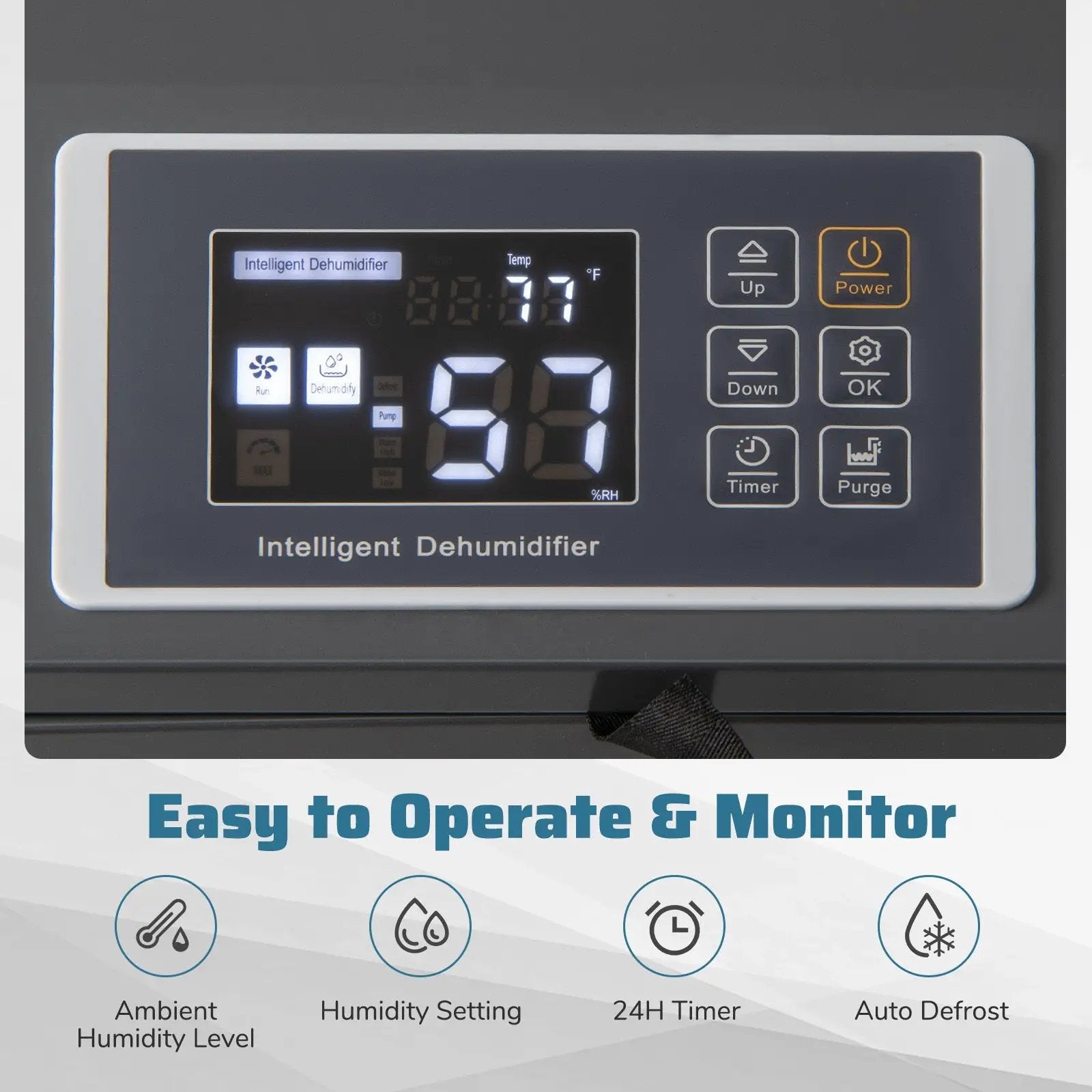 154 Pints Commercial Dehumidifier with Pump and Drain Hoses by DirectDeals