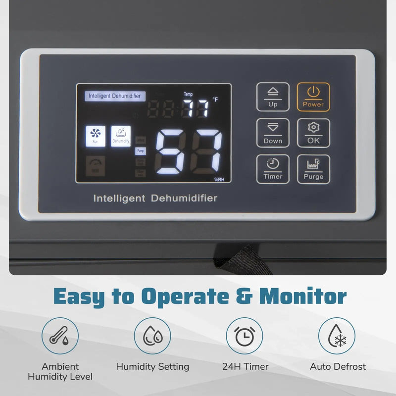 154 Pints Commercial Dehumidifier with Pump and Drain Hoses by DirectDeals
