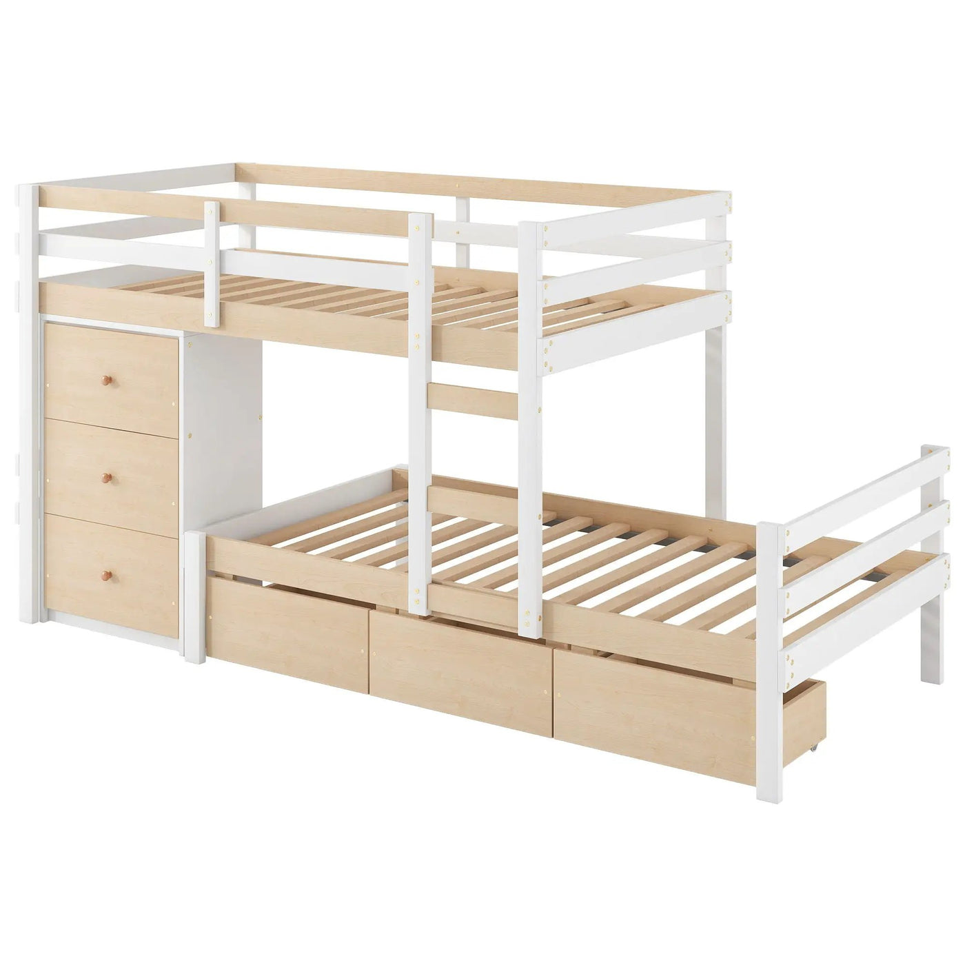 Loft Bunk Bed With Drawers And Ladder by HouseOfZazla