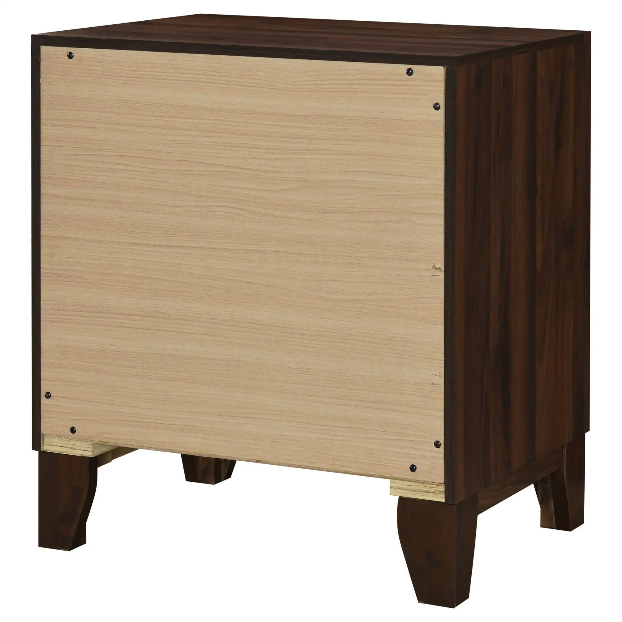 Welsley 2-drawer Nightstand Bedside Table Walnut by Unique Piece Furniture