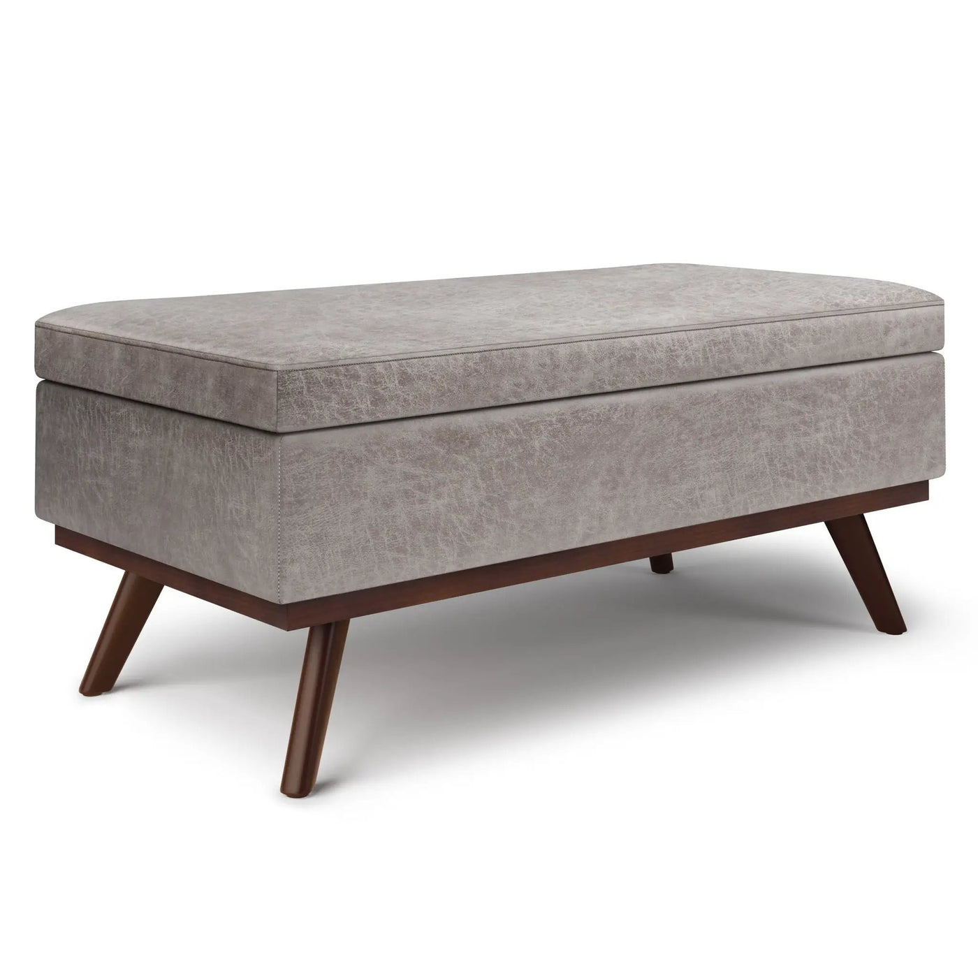 Owen - Lift Top Large Coffee Table Storage Ottoman, Mid Century Style by HouseOfZazla