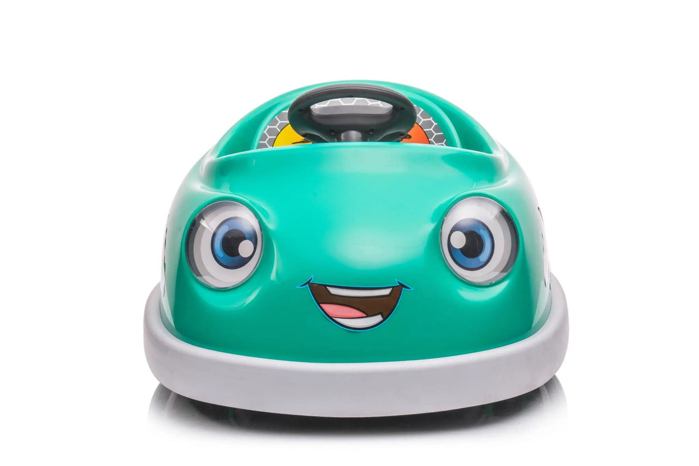 Bumper Car For Kids, 12V Dual Drive 1-6 Years Old Children's Electric Car With Pushrod Dinner Plate USB Bt Music Rocking Horse Mode Anti-Collision Bumper Ride On Car by HouseOfZazla