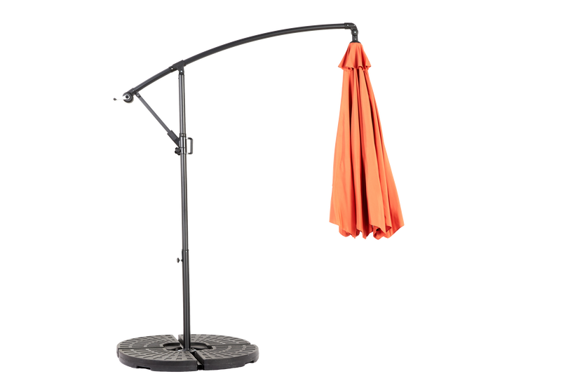 10ft Offset Hanging Market Patio Umbrella with Easy Tilt Adjustment by HouseOfZazla