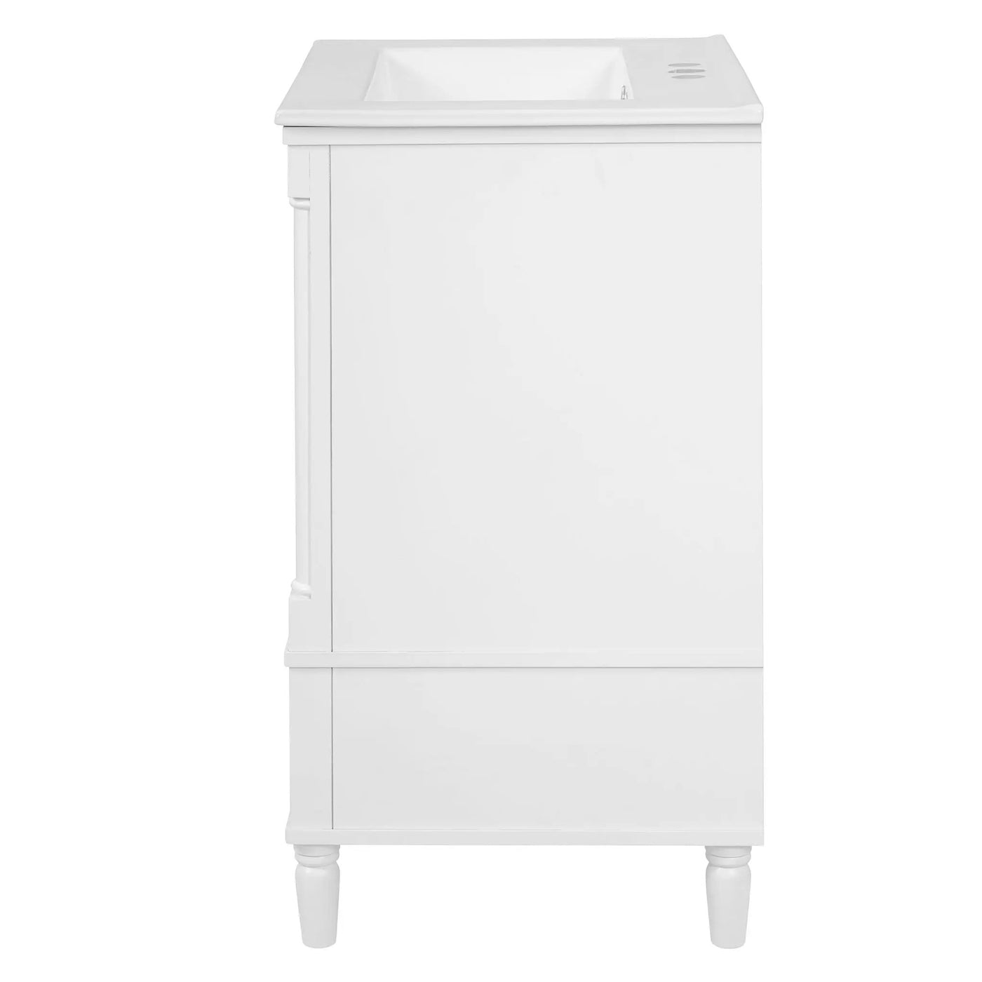 Bathroom Vanity With Ornate French Cylinder Legs, Soft Close Drawer by HouseOfZazla