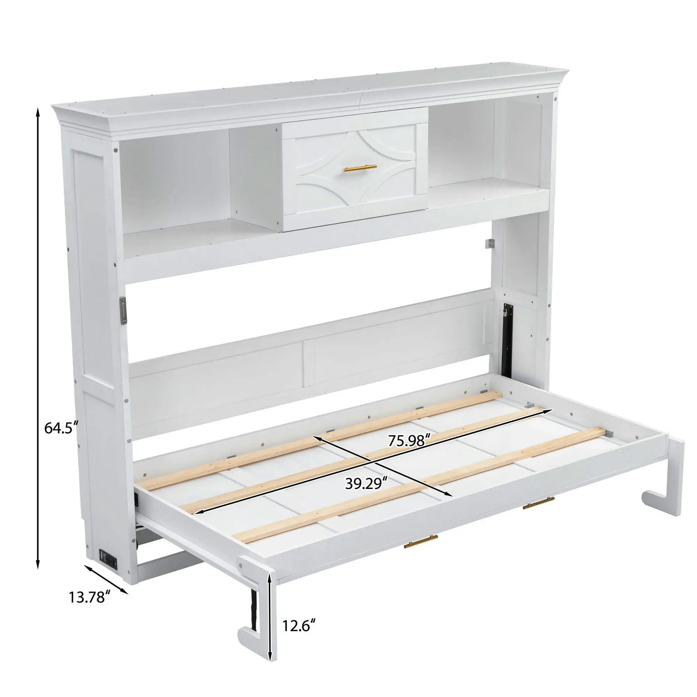 Murphy Bed With Charging Station And Drawer by Unique Piece Furniture