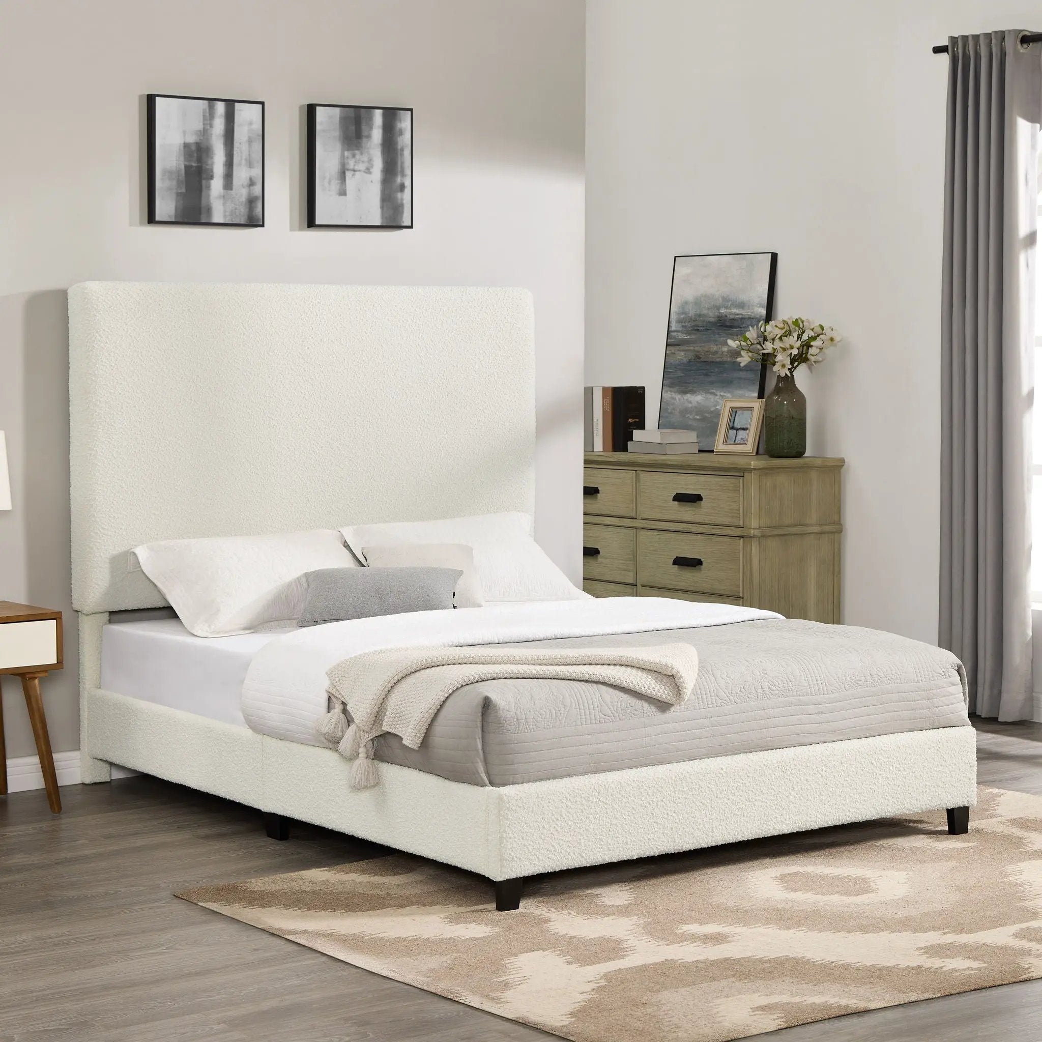 Upholstered Headboard Platform Bed by HouseOfZazla