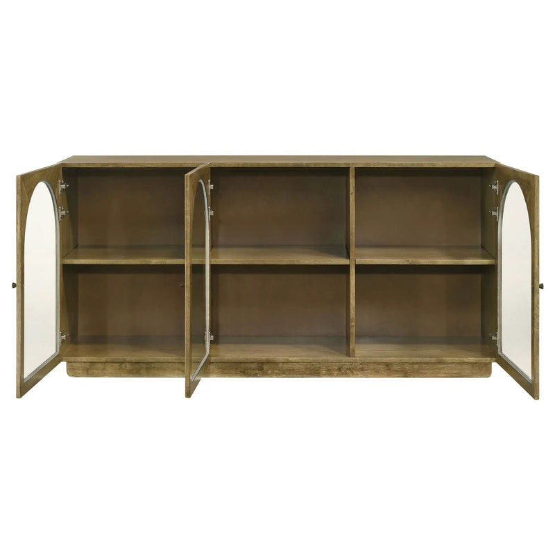 Castlewood 71-inch Dining Sideboard Buffet Server Brown Oak by Unique Piece Furniture
