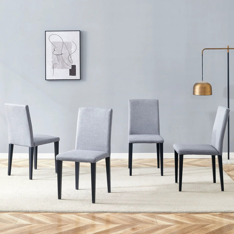 Versatile Dining Chairs With Comfortable Design And Metal Legs by Unique Piece Furniture