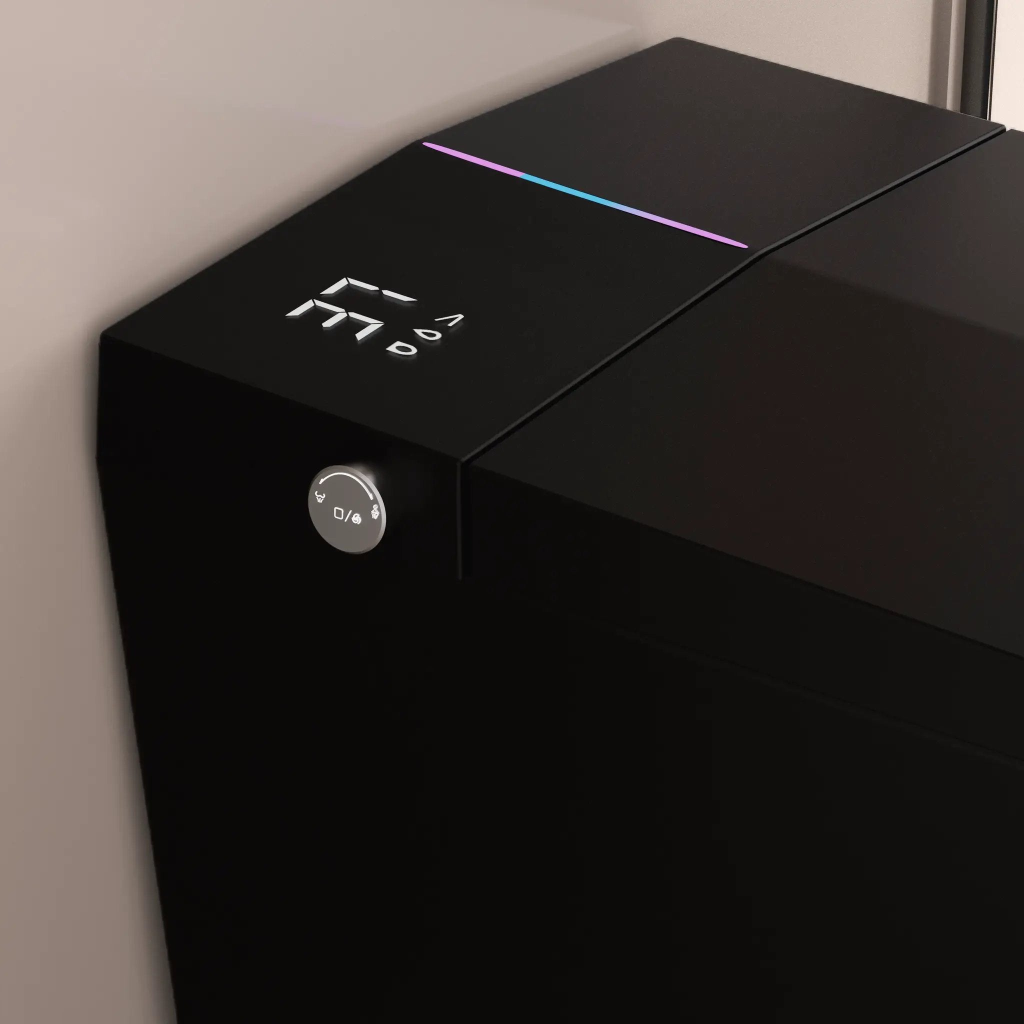 Black Square Smart Toilet with Built-In Tank and Remote Control by HouseOfZazla