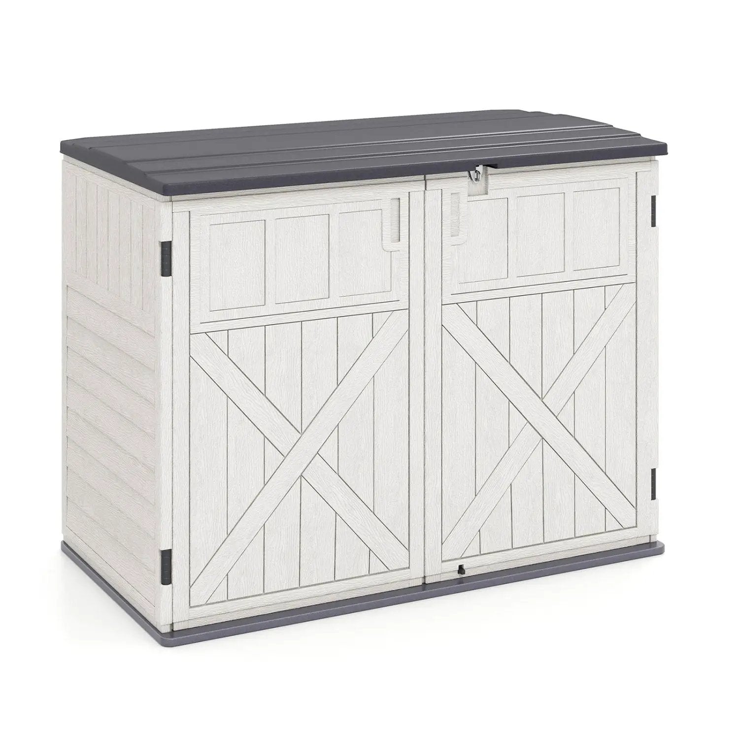 20 Cu.Ft Horizontal Resin Storage Shed with Adjustable Shelf by DirectDeals