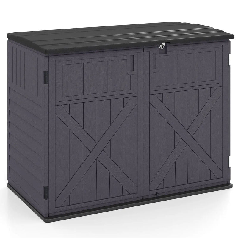 20 Cu.Ft Horizontal Resin Storage Shed with Adjustable Shelf by DirectDeals
