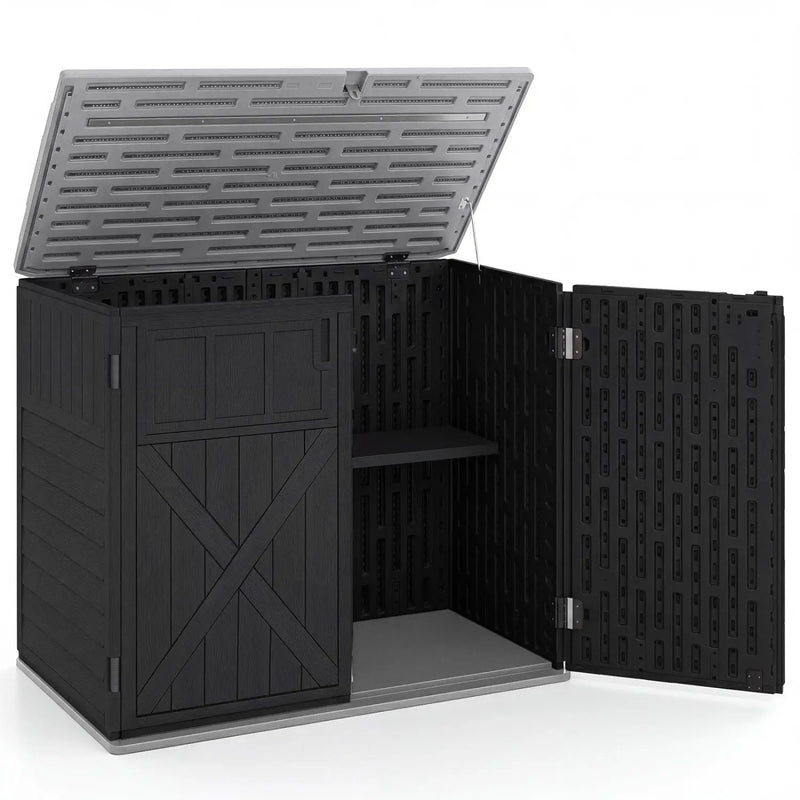 20 Cu.Ft Horizontal Resin Storage Shed with Adjustable Shelf by DirectDeals