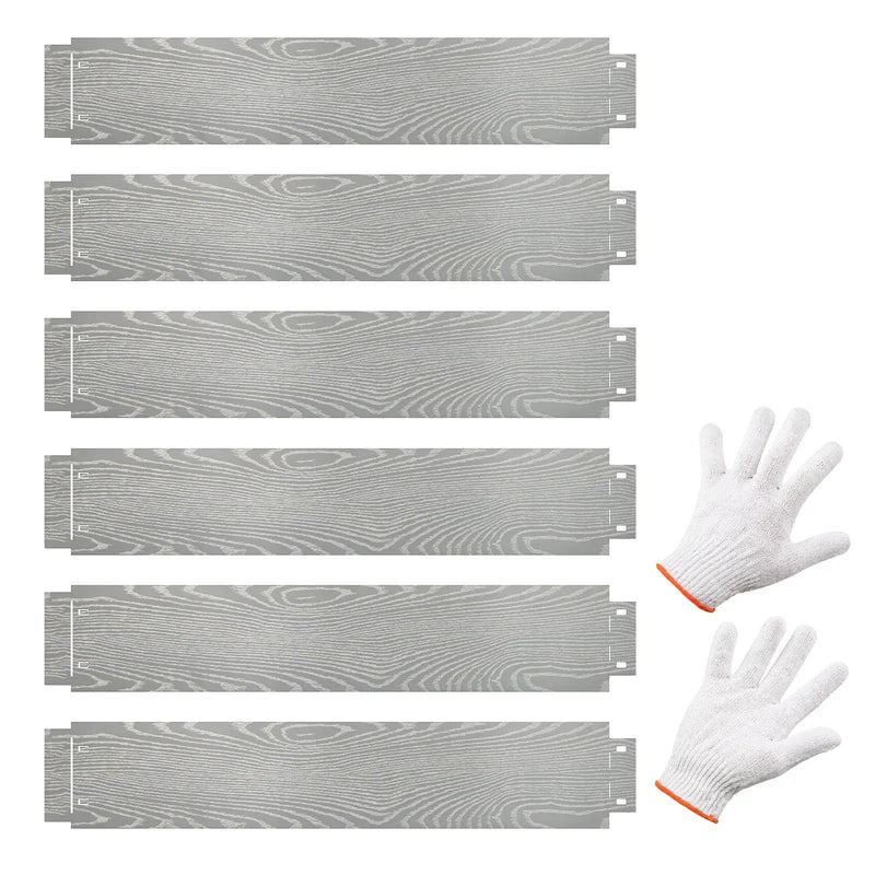 6-Pack 20 FT Galvanized Metal Landscape Edging for Lawn Yard by DirectDeals
