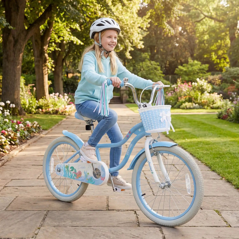 Kids Bike 12-20 Inch with Training Wheels & Basket by DirectDeals