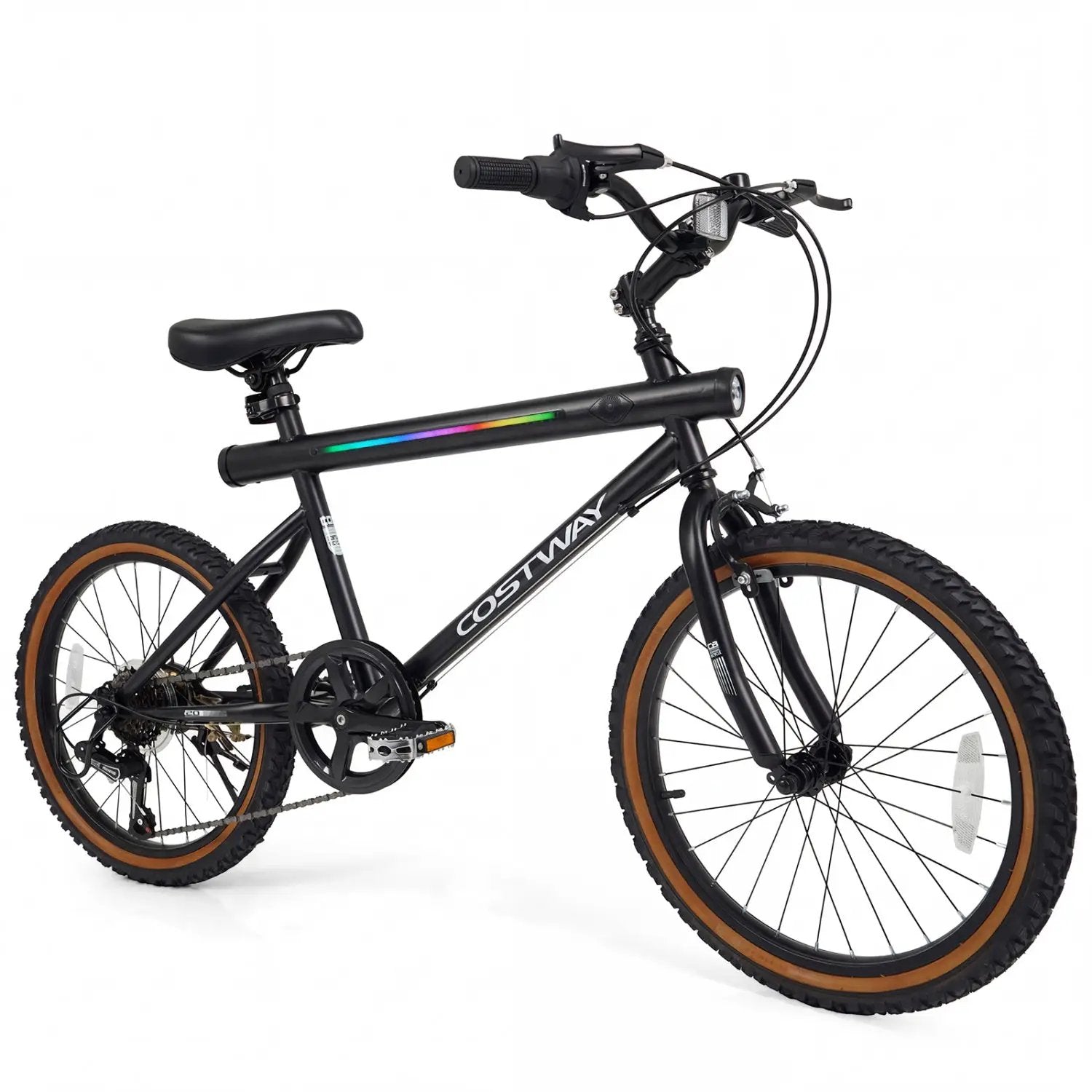 20 Inch LED-lit Cycling Bike with 2 Speakers and Ambient Lights for Men and Women by DirectDeals