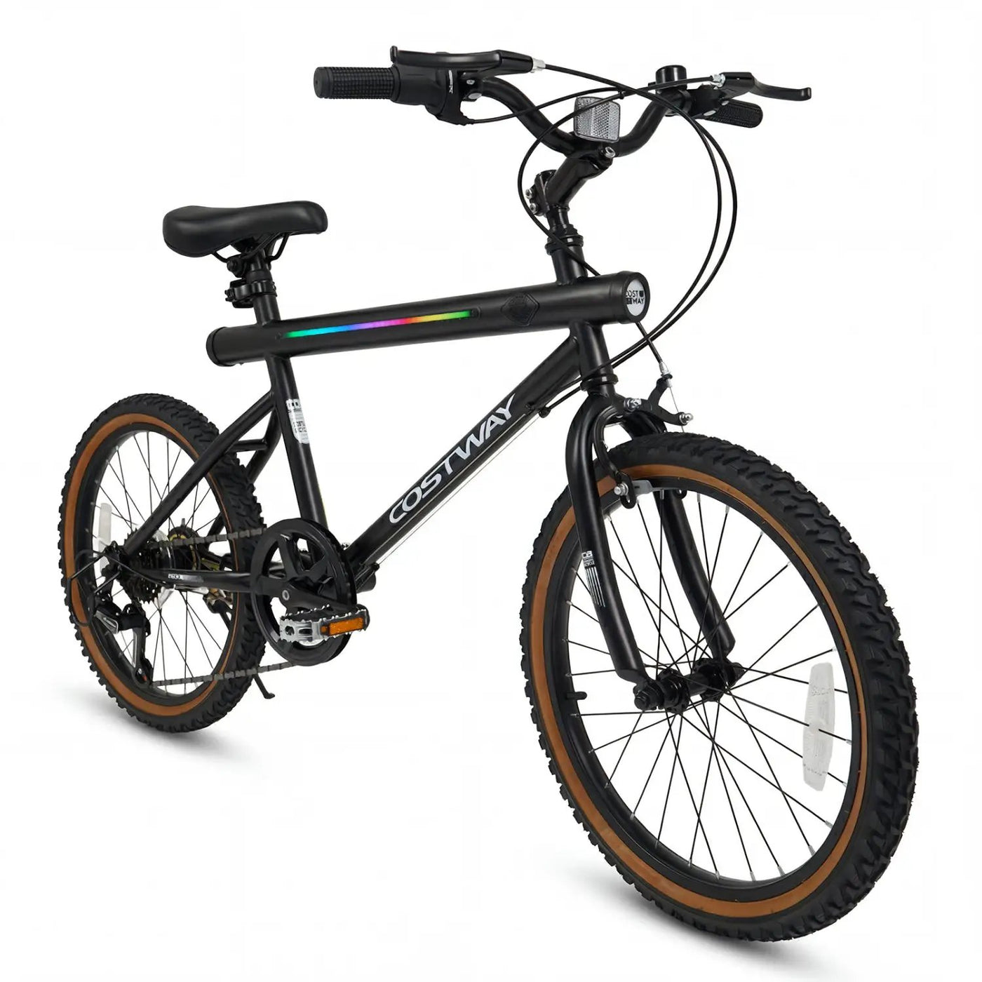 20 Inch LED-lit Cycling Bike with 2 Speakers and Ambient Lights for Men and Women by DirectDeals