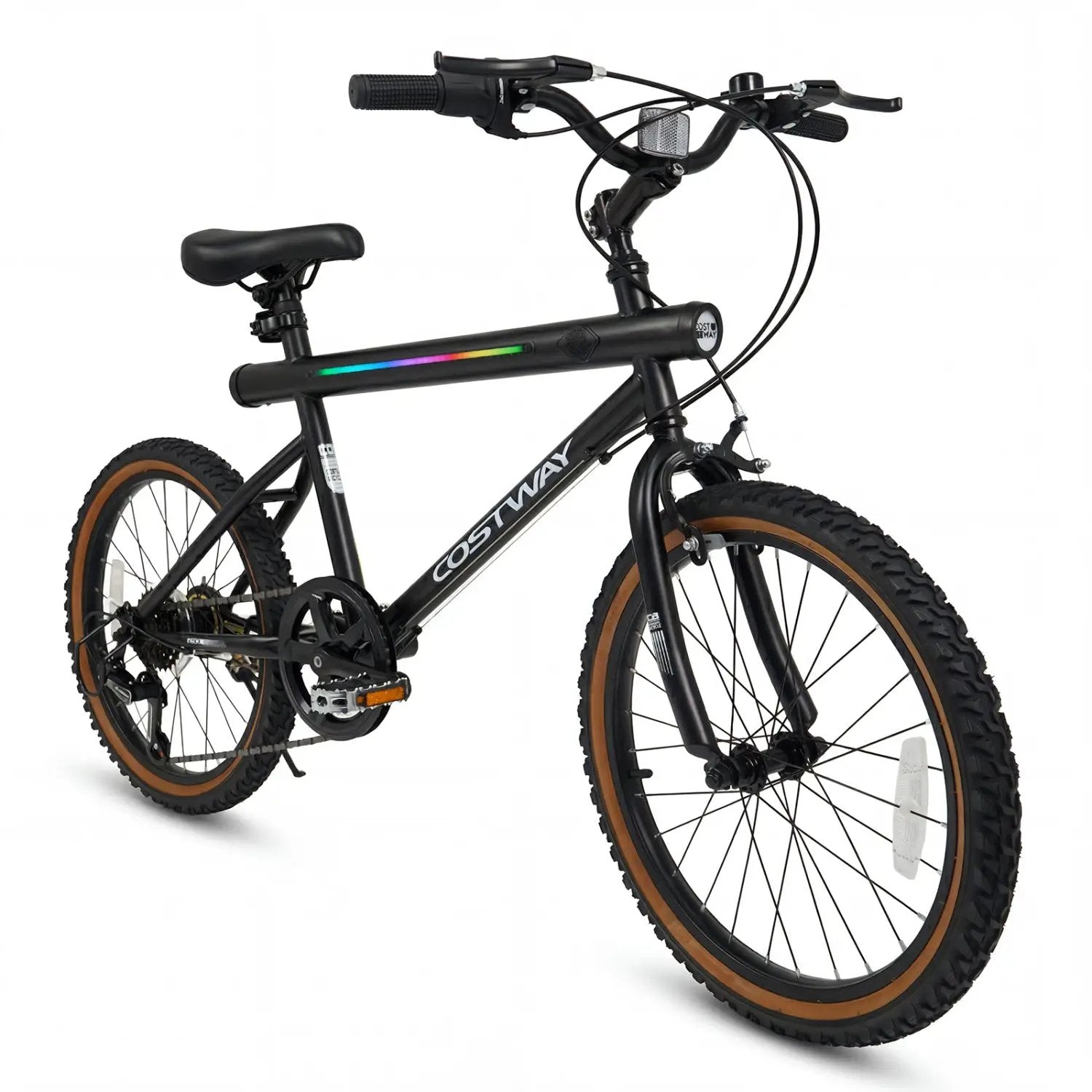 20 Inch LED-lit Cycling Bike with 2 Speakers and Ambient Lights for Men and Women by DirectDeals