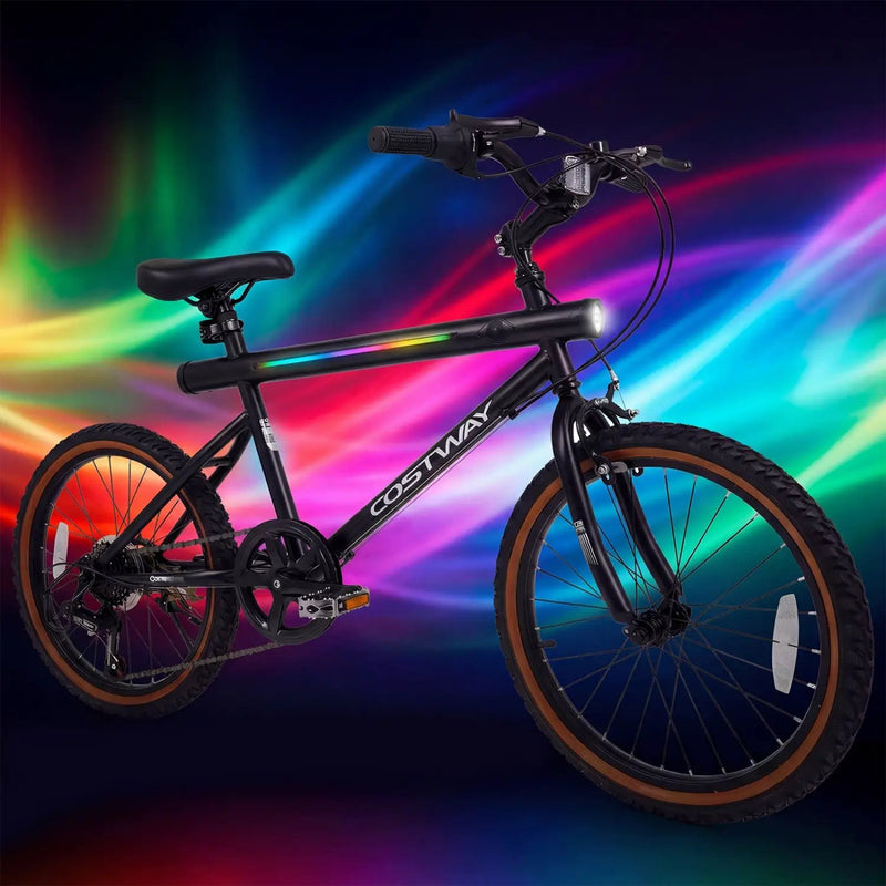 20 Inch LED-lit Cycling Bike with 2 Speakers and Ambient Lights for Men and Women by DirectDeals