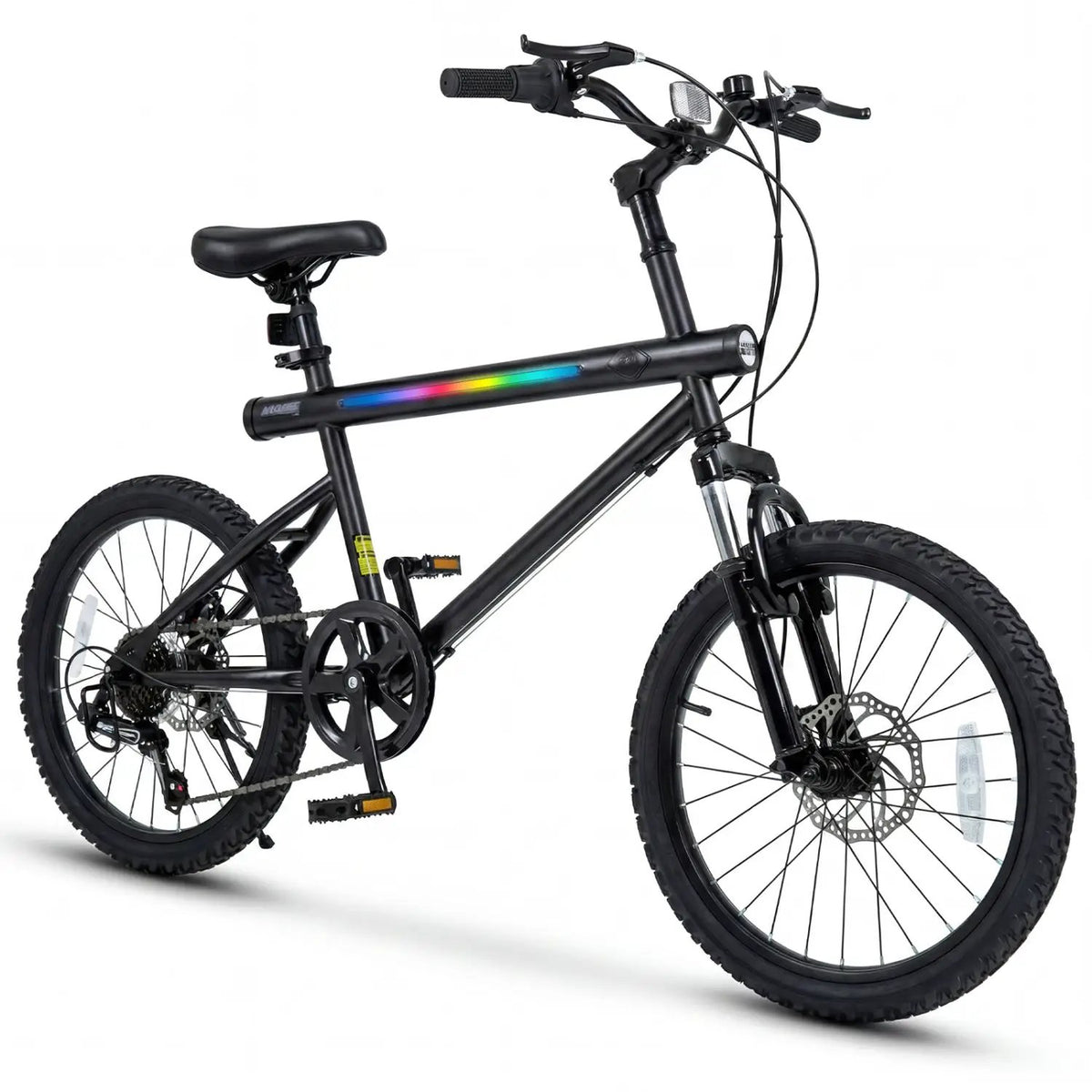20 Inch Commuter Bicycle LED-lit with 6-Speed Shimano Twist Shifting and Stereo Speakers by DirectDeals