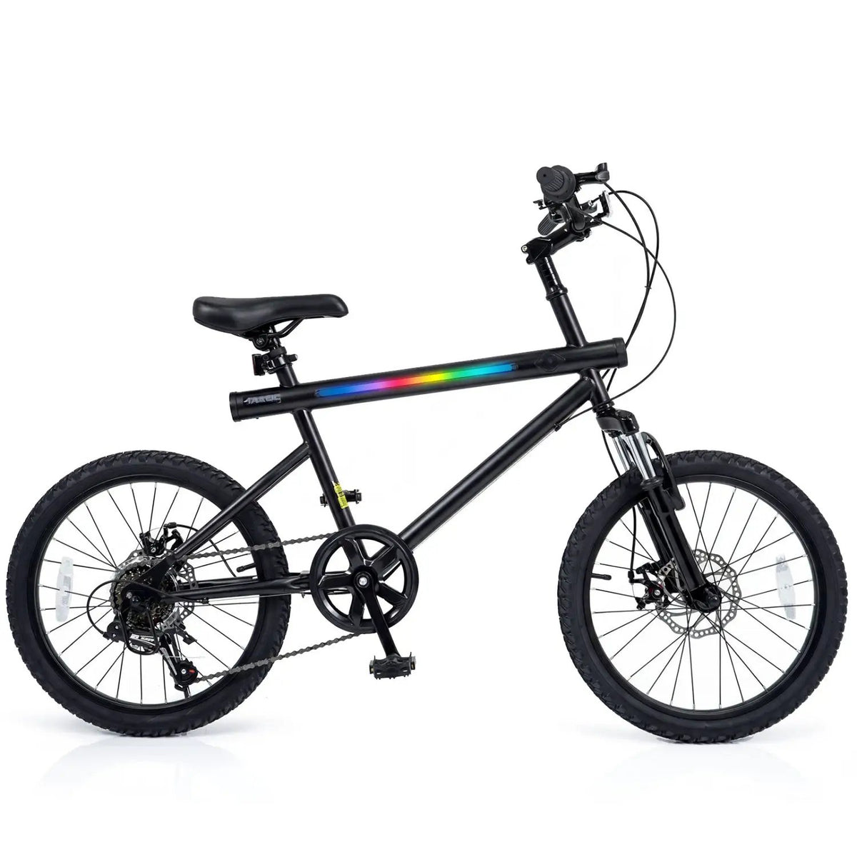 20 Inch Commuter Bicycle LED-lit with 6-Speed Shimano Twist Shifting and Stereo Speakers by DirectDeals