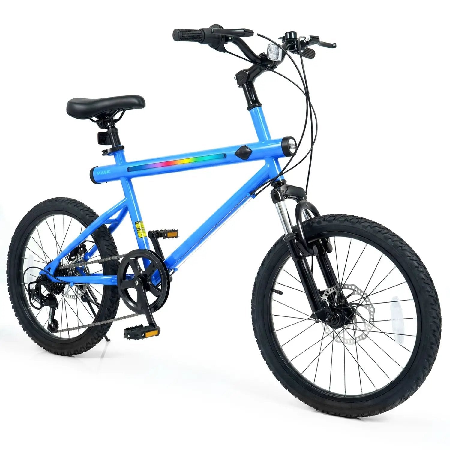 20 Inch Commuter Bicycle LED-lit with 6-Speed Shimano Twist Shifting and Stereo Speakers by DirectDeals
