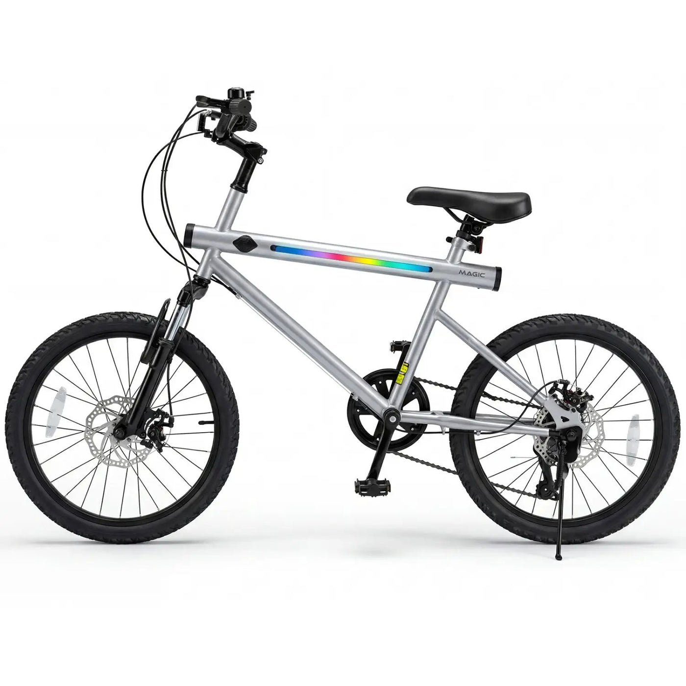 20 Inch Commuter Bicycle LED-lit with 6-Speed Shimano Twist Shifting and Stereo Speakers by DirectDeals