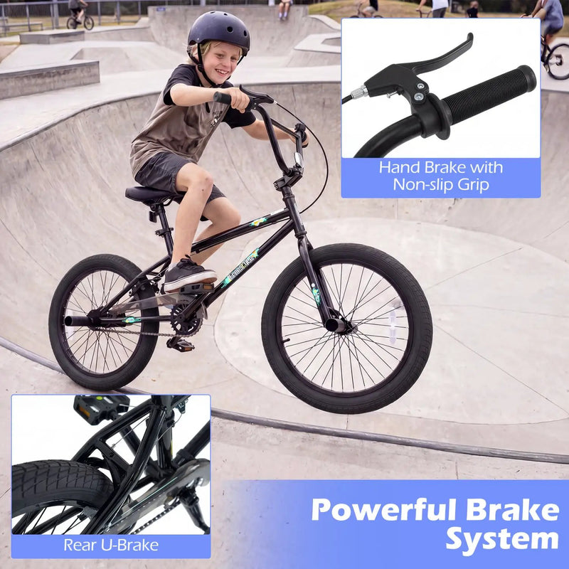 20 Inch BMX Trick Bike with 360° Steering for Kids & Teens by DirectDeals