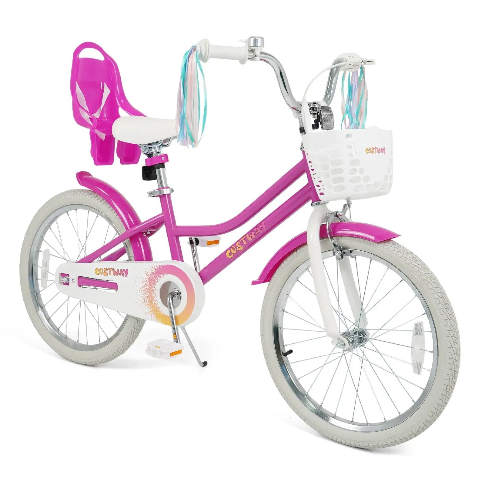 Kids Bike 12 Inch with Training Wheels and 2 Brake System for 3 by DirectDeals