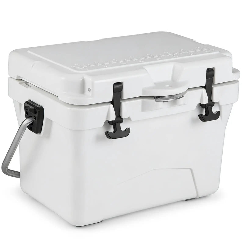 20 Quart Portable Hard Cooler with Built-in Ruler and Bottle by DirectDeals